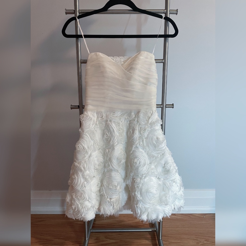 Designer mini short wedding dress Size 0